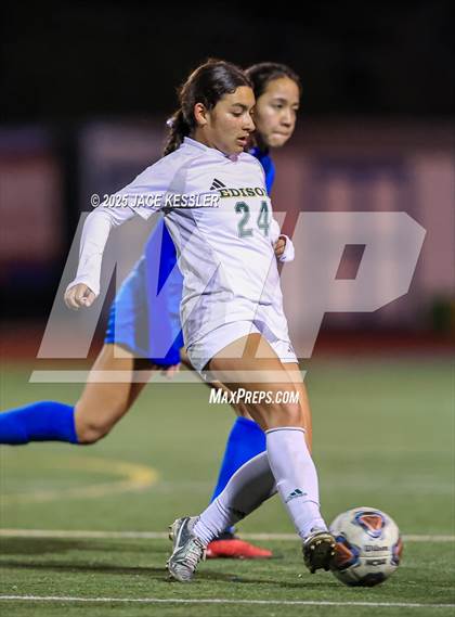 Thumbnail 3 in Edison @ Westlake (CIF-SS Div-1 Quarter Final) photogallery.