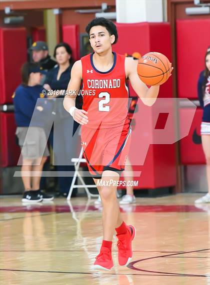 Thumbnail 1 in Coronado @ Rancho Solano Prep (Hoophall West Tournament) photogallery.
