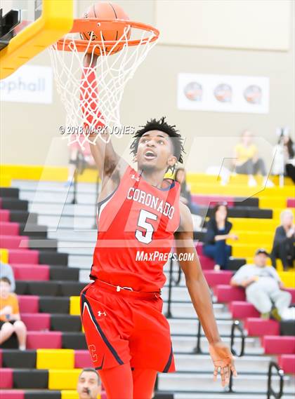 Thumbnail 1 in Coronado @ Rancho Solano Prep (Hoophall West Tournament) photogallery.