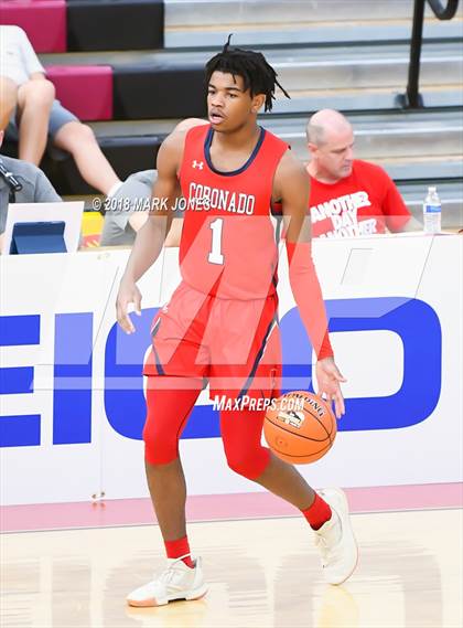 Thumbnail 2 in Coronado @ Rancho Solano Prep (Hoophall West Tournament) photogallery.