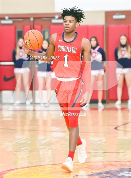 Thumbnail 2 in Coronado @ Rancho Solano Prep (Hoophall West Tournament) photogallery.