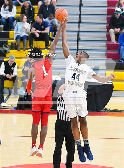 Thumbnail 2 in Coronado @ Rancho Solano Prep (Hoophall West Tournament) photogallery.
