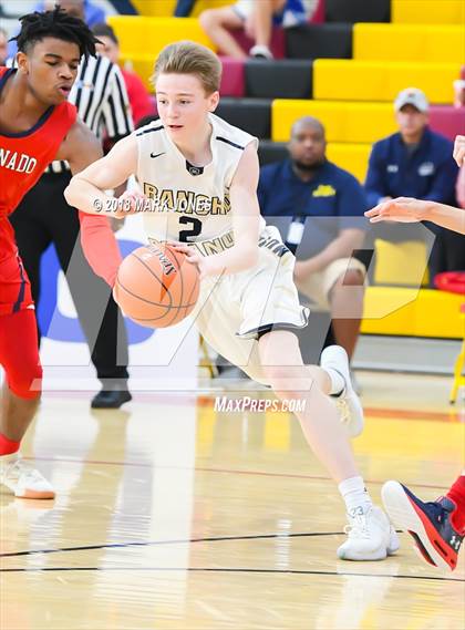 Thumbnail 2 in Coronado @ Rancho Solano Prep (Hoophall West Tournament) photogallery.