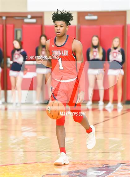 Thumbnail 1 in Coronado @ Rancho Solano Prep (Hoophall West Tournament) photogallery.