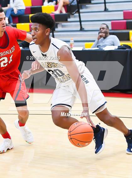 Thumbnail 2 in Coronado @ Rancho Solano Prep (Hoophall West Tournament) photogallery.