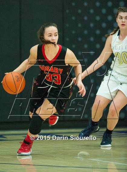 Thumbnail 1 in Rosary Academy vs Mullen (NIKE Tournament of Champions) photogallery.