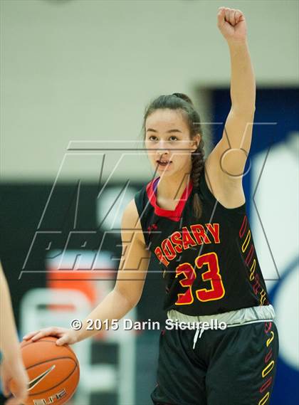 Thumbnail 1 in Rosary Academy vs Mullen (NIKE Tournament of Champions) photogallery.