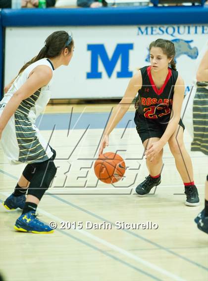 Thumbnail 2 in Rosary Academy vs Mullen (NIKE Tournament of Champions) photogallery.