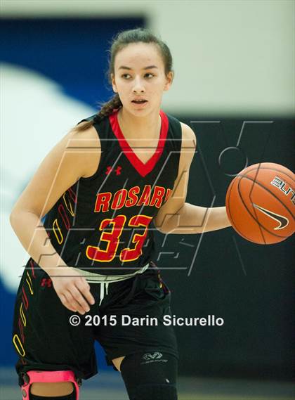 Thumbnail 2 in Rosary Academy vs Mullen (NIKE Tournament of Champions) photogallery.
