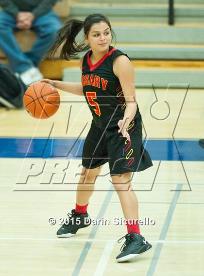 Thumbnail 1 in Rosary Academy vs Mullen (NIKE Tournament of Champions) photogallery.