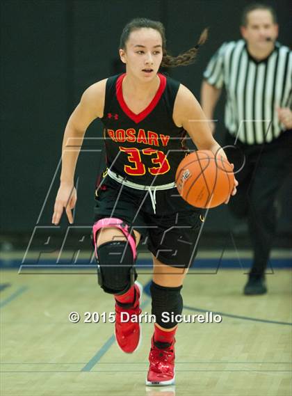 Thumbnail 1 in Rosary Academy vs Mullen (NIKE Tournament of Champions) photogallery.
