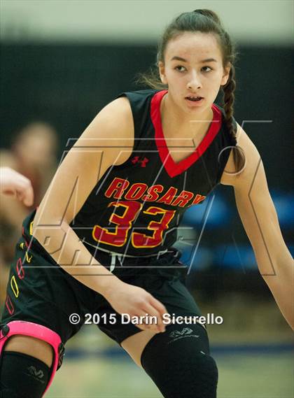 Thumbnail 1 in Rosary Academy vs Mullen (NIKE Tournament of Champions) photogallery.