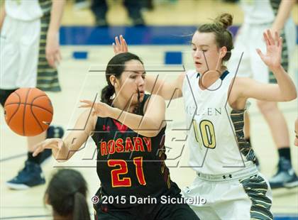 Thumbnail 2 in Rosary Academy vs Mullen (NIKE Tournament of Champions) photogallery.