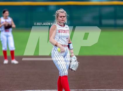 Thumbnail 2 in Petrolia @ Muenster (UIL Softball 2A Region 2 Quarterfinal) photogallery.