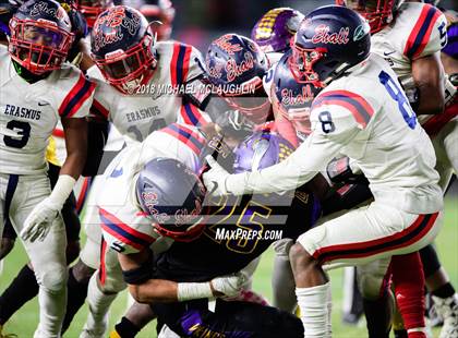 Thumbnail 1 in Erasmus Hall vs. South Shore (PSAL City Conference Final) photogallery.