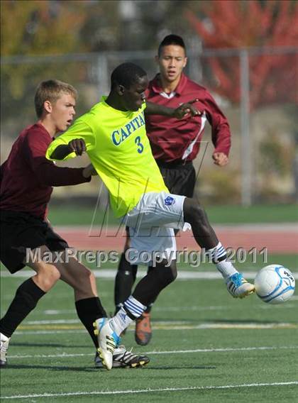 Thumbnail 2 in West Campus vs. Capital Christian (CIF SJS D5 Final) photogallery.
