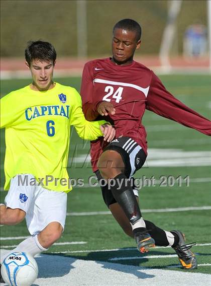 Thumbnail 2 in West Campus vs. Capital Christian (CIF SJS D5 Final) photogallery.