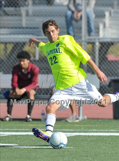 Thumbnail 3 in West Campus vs. Capital Christian (CIF SJS D5 Final) photogallery.