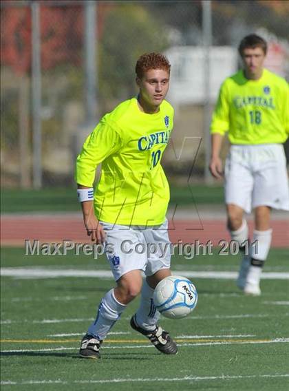 Thumbnail 1 in West Campus vs. Capital Christian (CIF SJS D5 Final) photogallery.