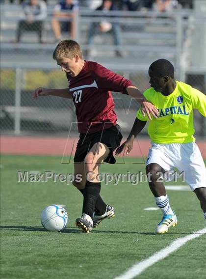 Thumbnail 2 in West Campus vs. Capital Christian (CIF SJS D5 Final) photogallery.