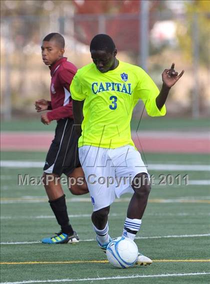 Thumbnail 1 in West Campus vs. Capital Christian (CIF SJS D5 Final) photogallery.