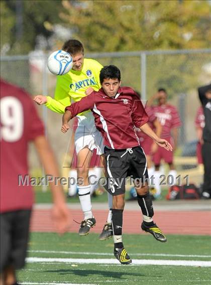 Thumbnail 3 in West Campus vs. Capital Christian (CIF SJS D5 Final) photogallery.