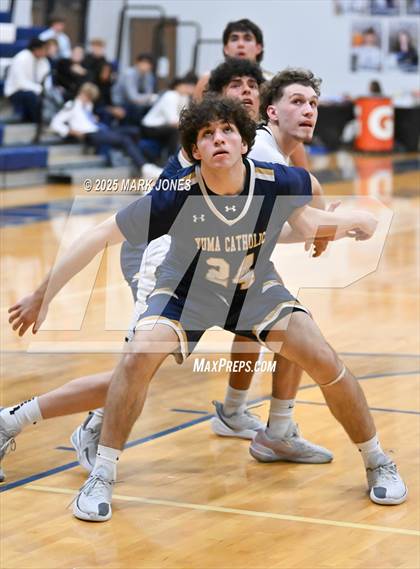 Thumbnail 2 in Yuma Catholic vs. Mountain View (Great Desert Shootout) photogallery.