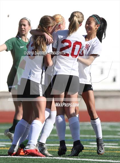 Thumbnail 1 in Sacred Heart Cathedral Preparatory vs. Santa Cruz (CIF CCS D3 Final) photogallery.