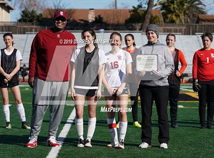 Thumbnail 3 in Sacred Heart Cathedral Preparatory vs. Santa Cruz (CIF CCS D3 Final) photogallery.