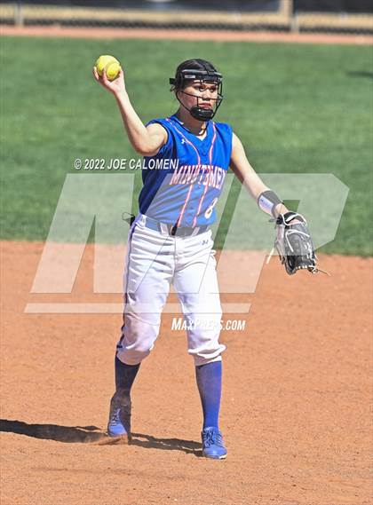 Thumbnail 2 in Uvalde vs San Antonio Memorial (Median Valley Softball Tournament) photogallery.