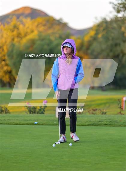 Thumbnail 2 in Girls Golf (CIF SS Regional Championship) photogallery.