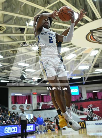 Thumbnail 2 in Rancho Christian vs. McEachern (Spalding Hoophall Classic) photogallery.