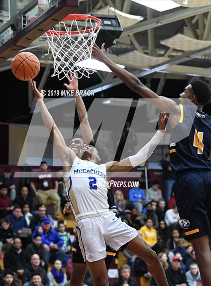 Thumbnail 2 in Rancho Christian vs. McEachern (Spalding Hoophall Classic) photogallery.