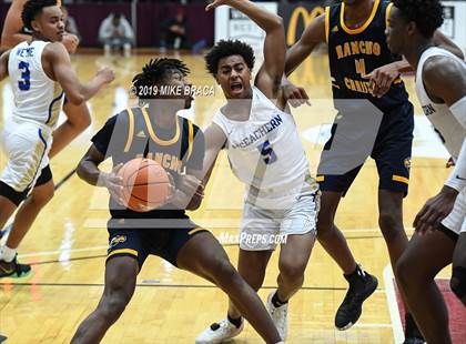 Thumbnail 1 in Rancho Christian vs. McEachern (Spalding Hoophall Classic) photogallery.