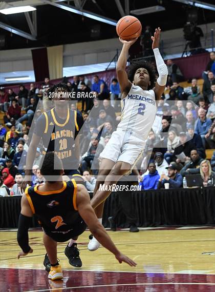 Thumbnail 1 in Rancho Christian vs. McEachern (Spalding Hoophall Classic) photogallery.