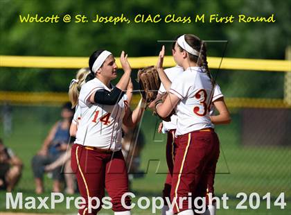 Thumbnail 1 in Wolcott @ St. Joseph (CIAC Class M 1st Round) photogallery.
