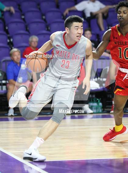 Thumbnail 1 in Mater Dei vs. Wesleyan Christian Academy (City of Palms Classic) photogallery.