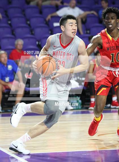Thumbnail 2 in Mater Dei vs. Wesleyan Christian Academy (City of Palms Classic) photogallery.