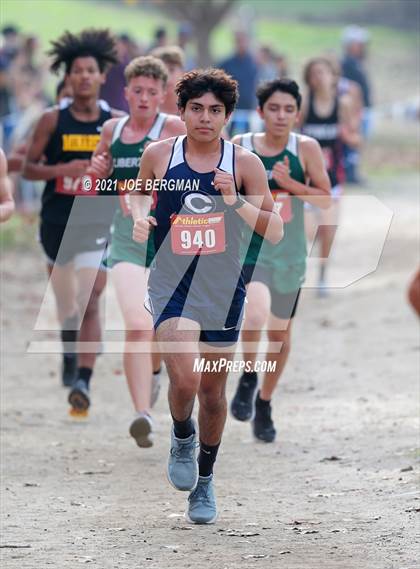 Thumbnail 2 in CIF Central Section Cross Country Championships (Boys D5 Race) photogallery.
