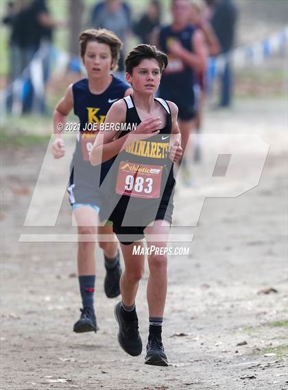Thumbnail 2 in CIF Central Section Cross Country Championships (Boys D5 Race) photogallery.