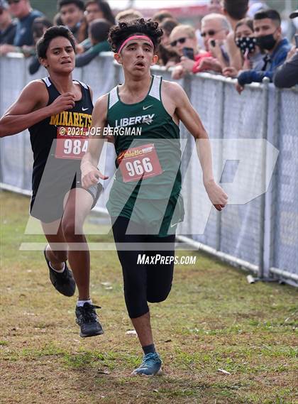 Thumbnail 2 in CIF Central Section Cross Country Championships (Boys D5 Race) photogallery.