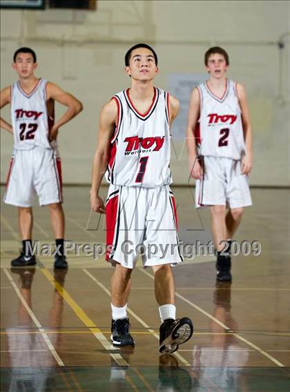 Thumbnail 1 in Troy vs Northwood (Santa Barbara Holiday Classic) photogallery.