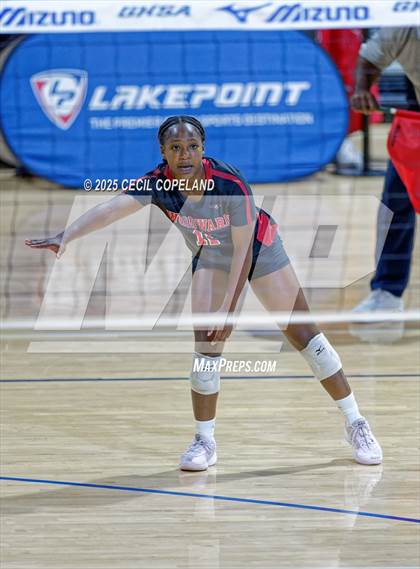 Thumbnail 3 in McIntosh vs. Woodward Academy (GHSA AAAAA State Volleyball Final) photogallery.