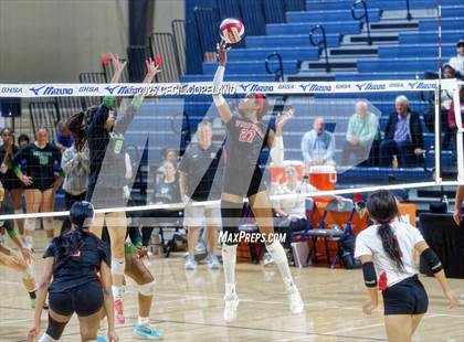Thumbnail 1 in McIntosh vs. Woodward Academy (GHSA AAAAA State Volleyball Final) photogallery.