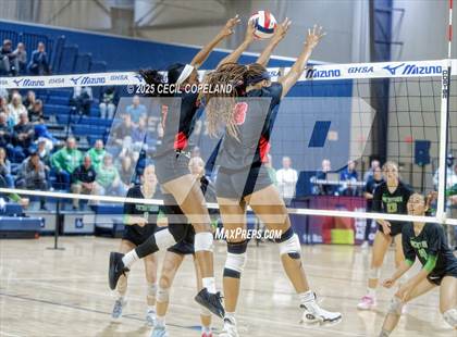 Thumbnail 2 in McIntosh vs. Woodward Academy (GHSA AAAAA State Volleyball Final) photogallery.