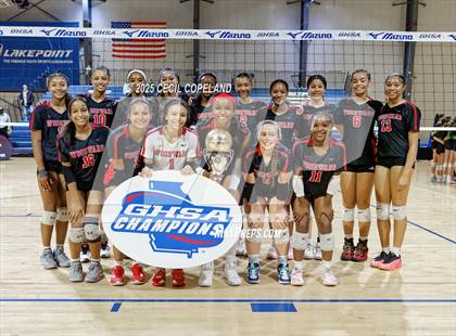 Thumbnail 2 in McIntosh vs. Woodward Academy (GHSA AAAAA State Volleyball Final) photogallery.