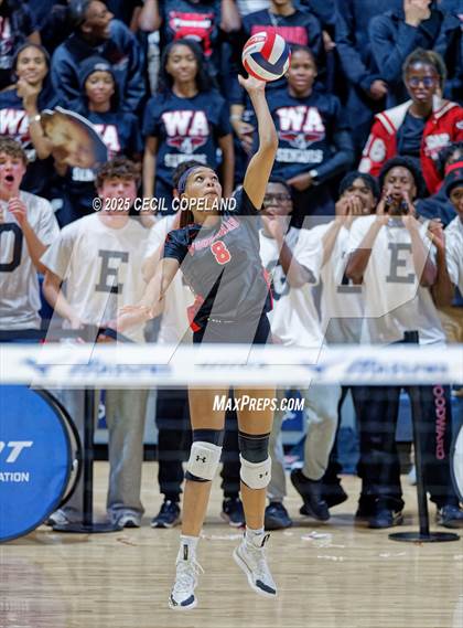 Thumbnail 1 in McIntosh vs. Woodward Academy (GHSA AAAAA State Volleyball Final) photogallery.