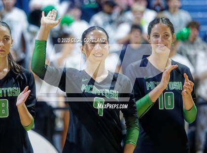 Thumbnail 1 in McIntosh vs. Woodward Academy (GHSA AAAAA State Volleyball Final) photogallery.