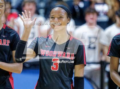Thumbnail 3 in McIntosh vs. Woodward Academy (GHSA AAAAA State Volleyball Final) photogallery.
