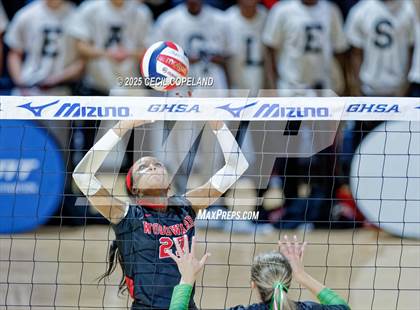Thumbnail 2 in McIntosh vs. Woodward Academy (GHSA AAAAA State Volleyball Final) photogallery.